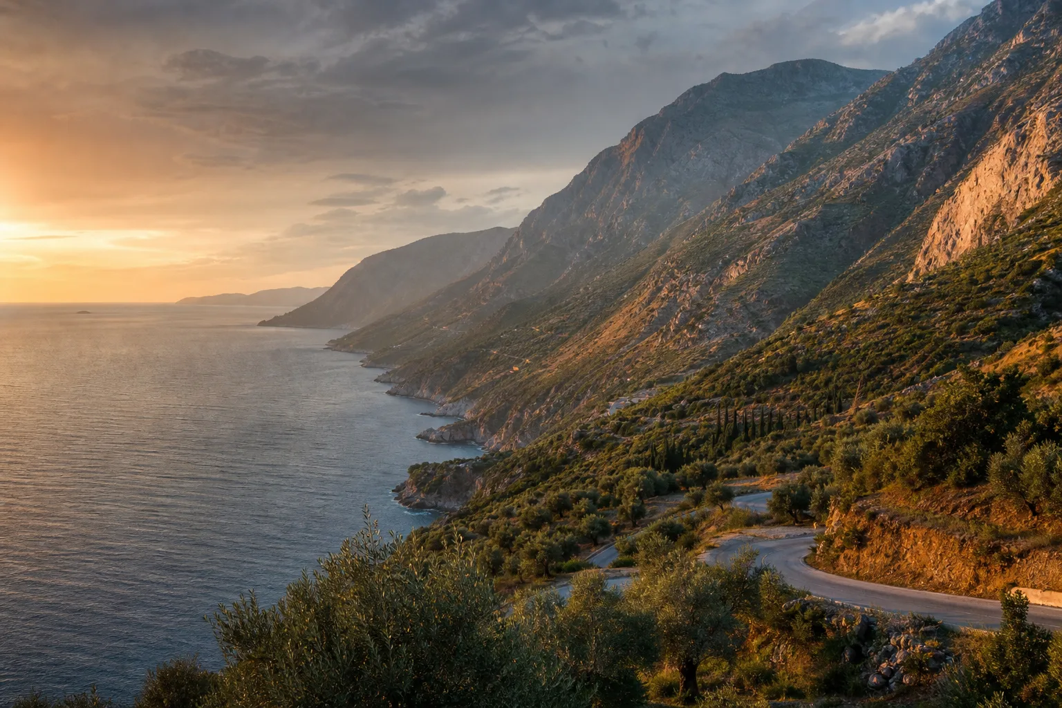 Albanian Riviera coastline